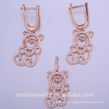 animal cute jewelry set wholesale chinese manufacture 925 sterling silver wedding sets